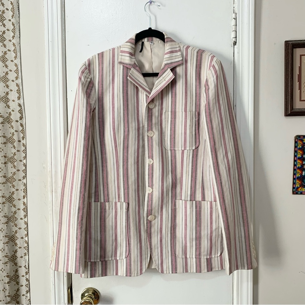 Skinstinct S Linen Longline Blazer